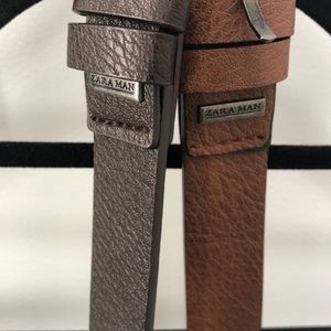Zara man belt 2 pack